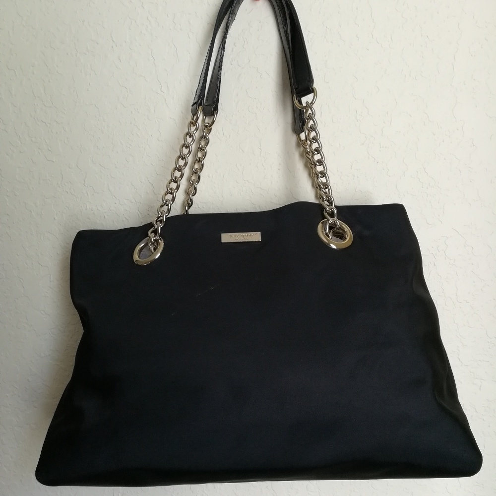 Kate Spade Black Nylon Tote Bag